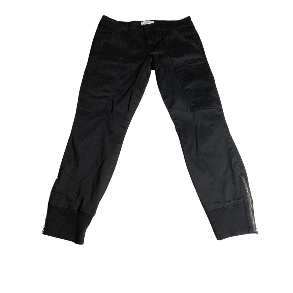 Level 99 Black Cargo Pants Jogger Style Zip Ankle Women's‎ Size 31